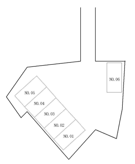 篠崎釜台駐車場の駐車配置図