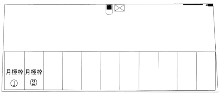 天理駅前第5の駐車配置図