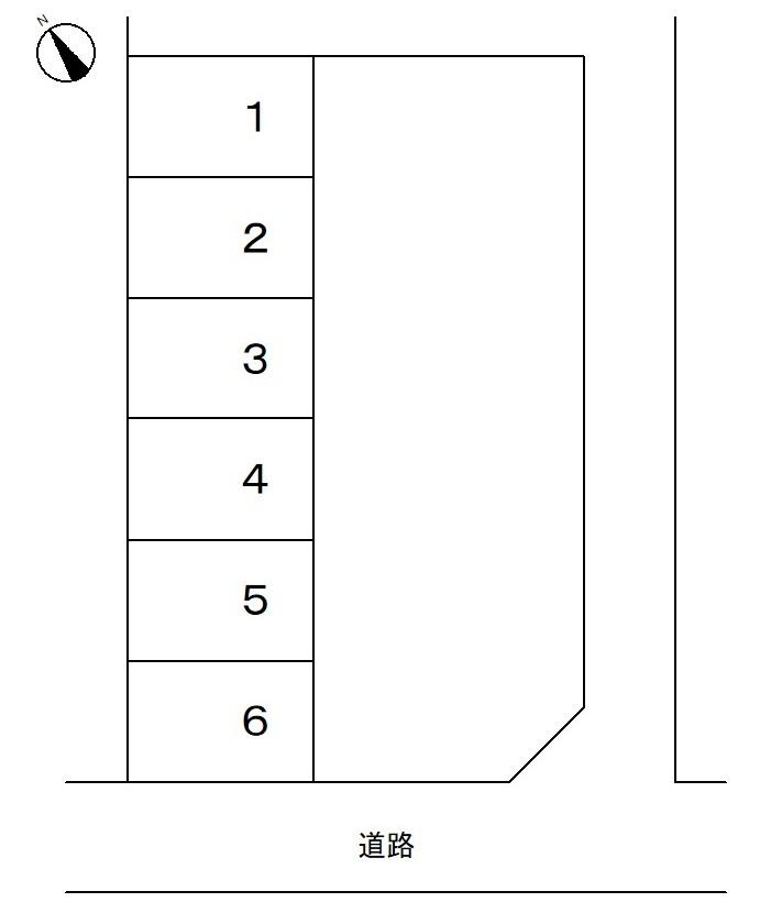 野畑町パーキング2の駐車配置図