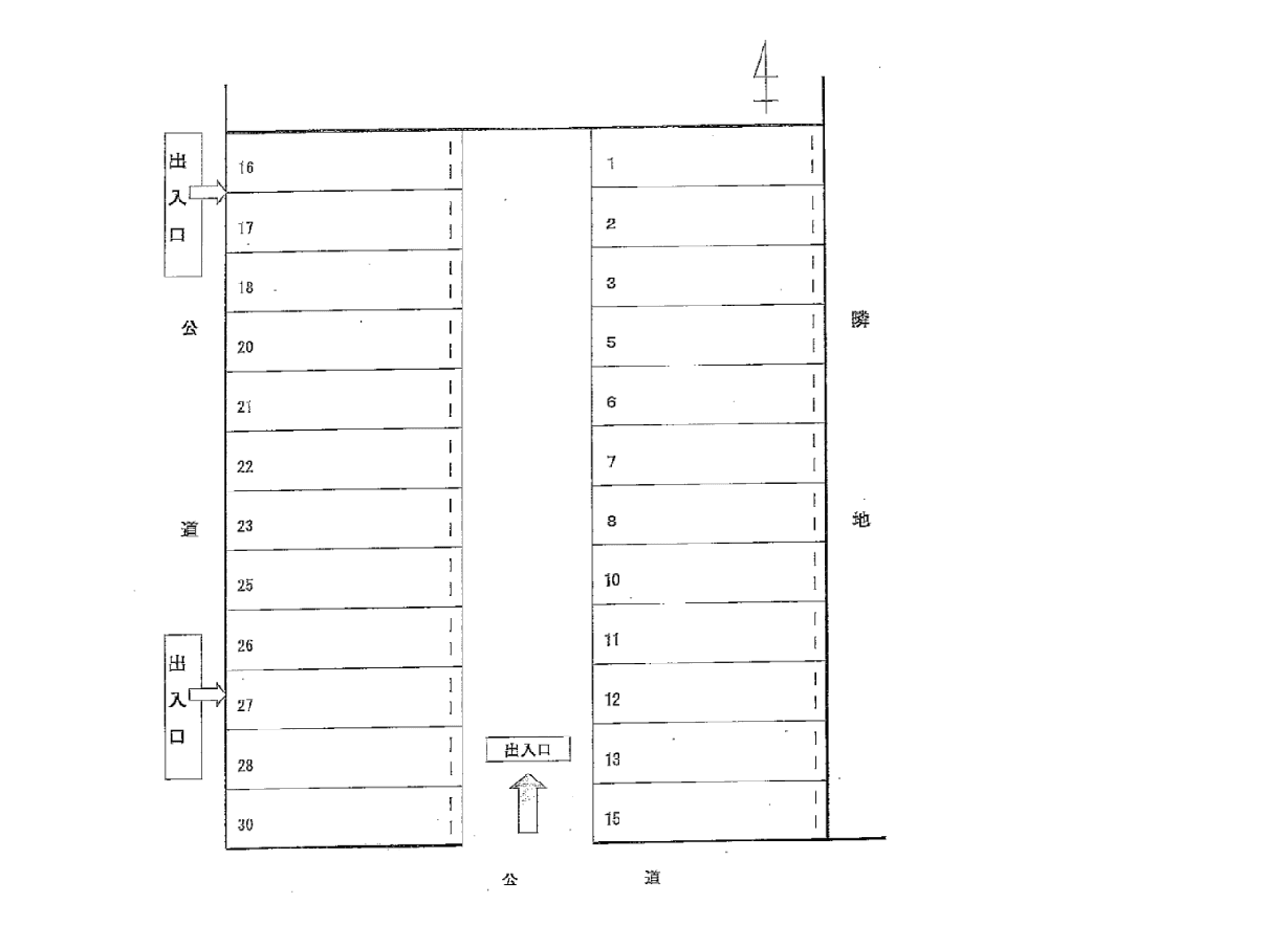 333の駐車配置図