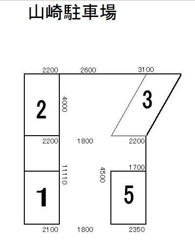 山崎駐車場の駐車配置図