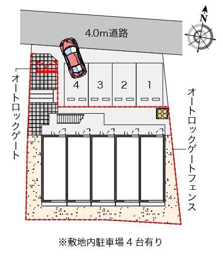 ドゥエッジ(43473)の駐車配置図
