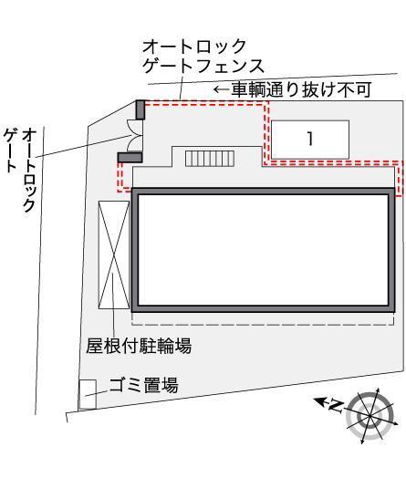 エスポワールⅡ(37120)の駐車配置図