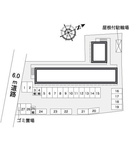 グリーンヒル(39385)の駐車配置図