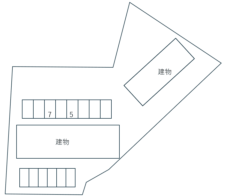 High courtⅡ別駐車場の駐車配置図