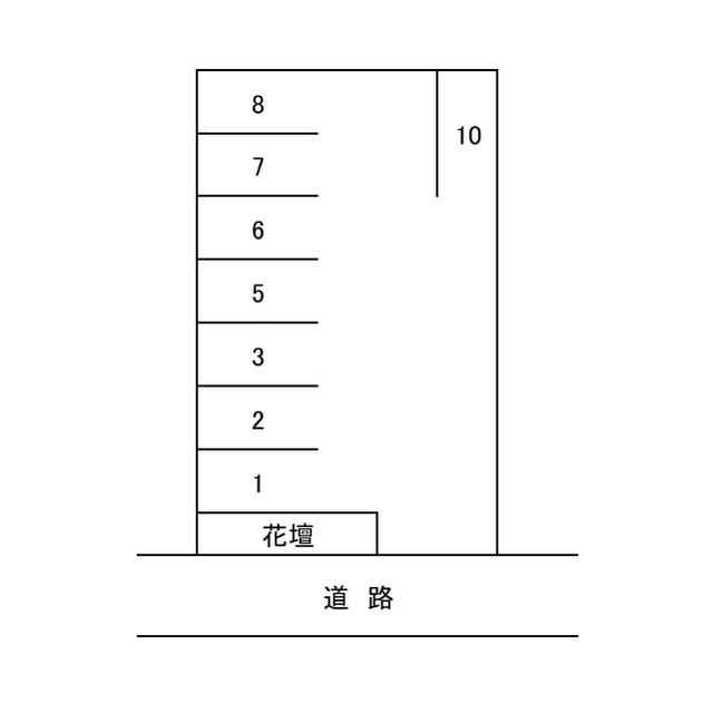 PD瀬名中央1丁目駐車場の駐車配置図