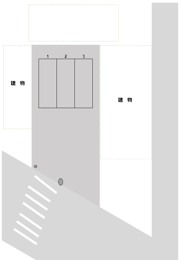 北9東9パーキングの駐車配置図