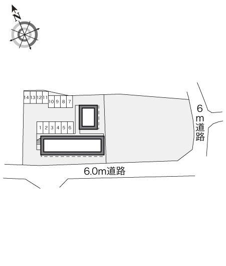 ティーライフ(18256)の駐車配置図