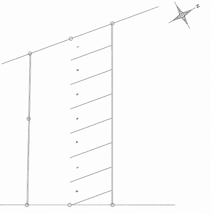 ユーユーガレージNO,16の駐車配置図