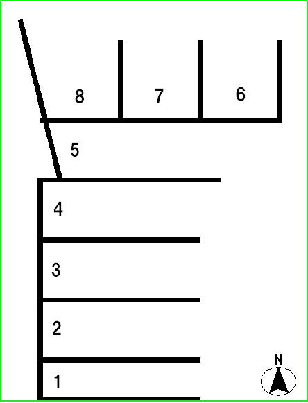 296切戸町駐車場の駐車配置図