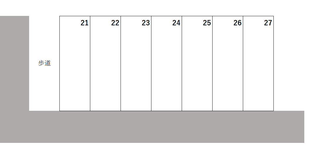 山路東陽第1月極駐車場の駐車配置図