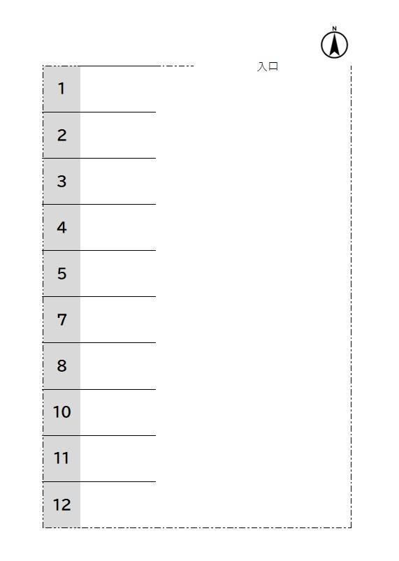 総門口パークの駐車配置図