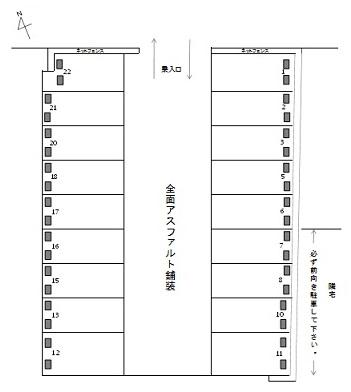 J-622の駐車配置図