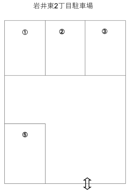 岩井東2丁目駐車場の駐車配置図
