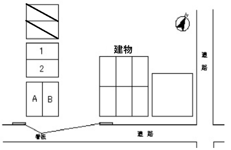 夕陽ヶ丘内藤駐車場の駐車配置図
