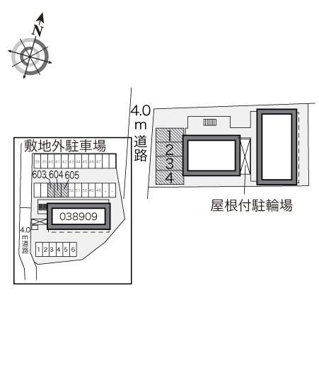 イーグルⅠ(28963) 敷地外駐車場の駐車配置図