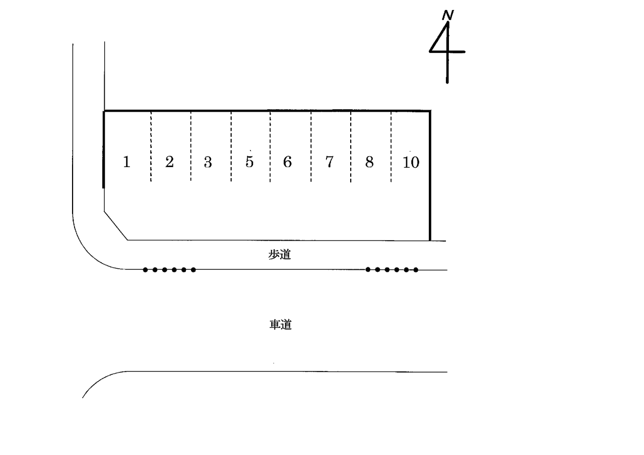 NO.173の駐車配置図