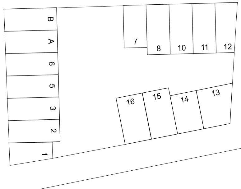 福井駐車場の駐車配置図