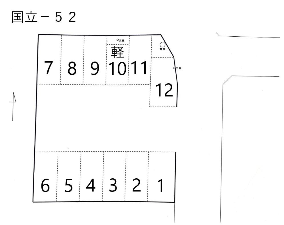 JA国立-52の駐車配置図