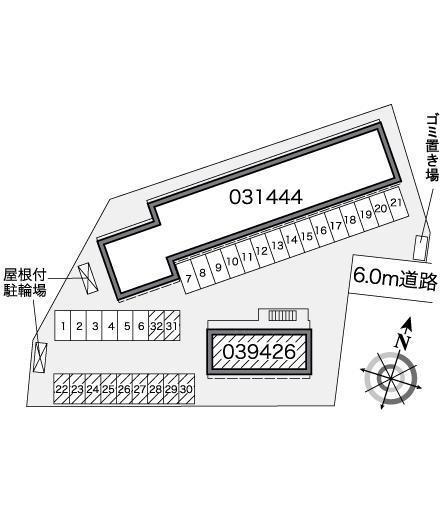 第3仙北駅前(39426)の駐車配置図