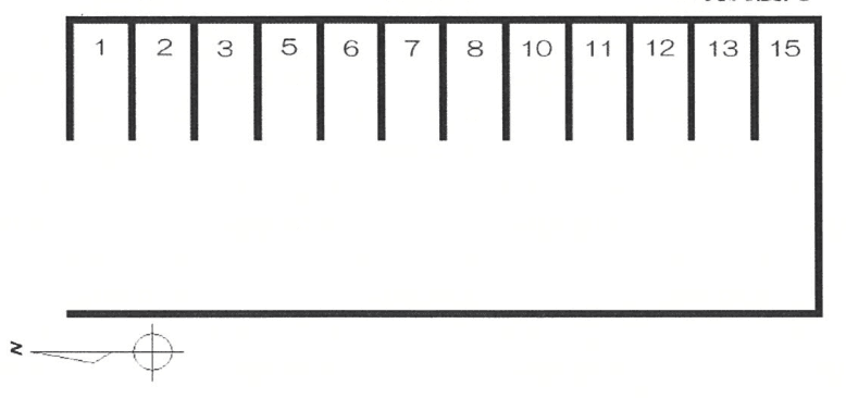 岩田駐車場の駐車配置図