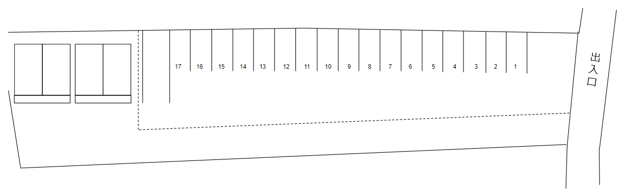 KS PARKの駐車配置図