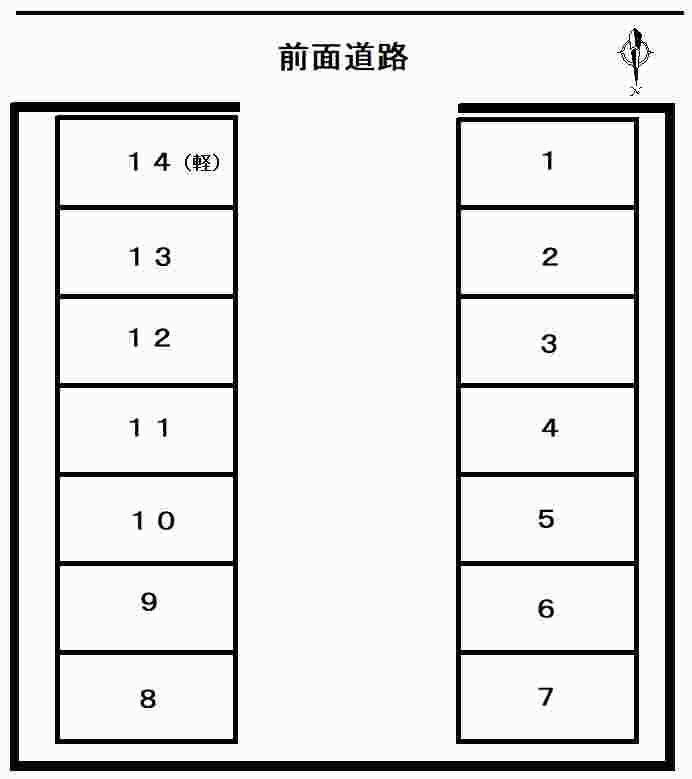 TMパーキングの駐車配置図