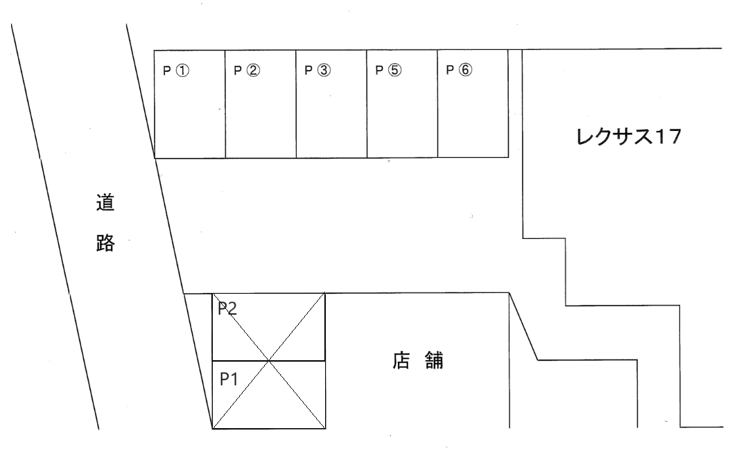 レクサス17の駐車配置図