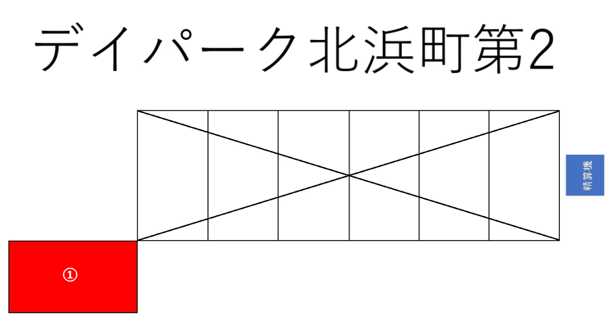 デイパーク北浜町第2の駐車配置図