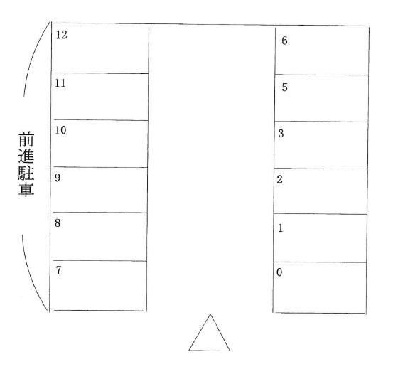 林新松戸南3丁目第2駐車場の駐車配置図