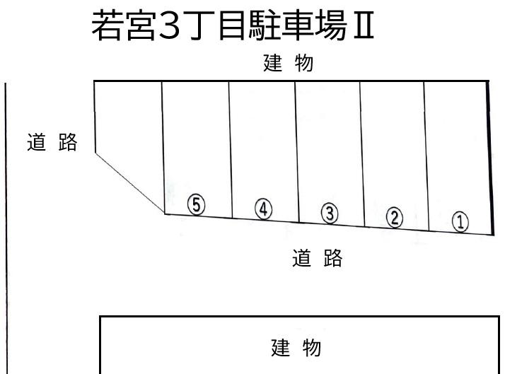 若宮3丁目駐車場Ⅱの駐車配置図