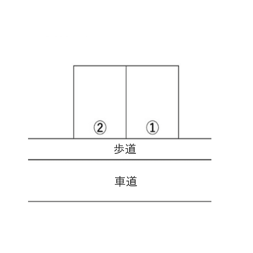 上呉服町駐車場の駐車配置図