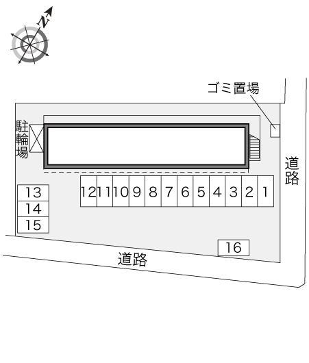 メゾン ド クレール(23599)の駐車配置図