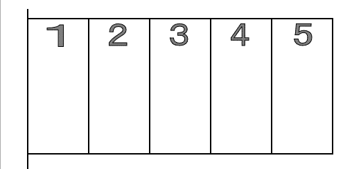 麦野月極駐車場の駐車配置図