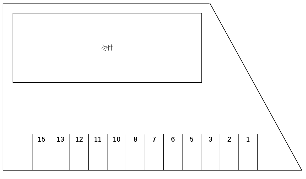 パストラルコーポの駐車配置図