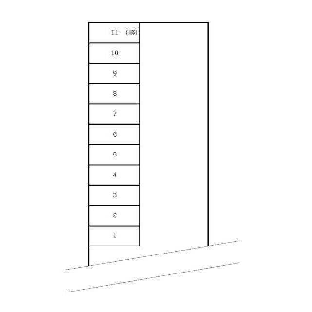 エイブルパーキングの駐車配置図