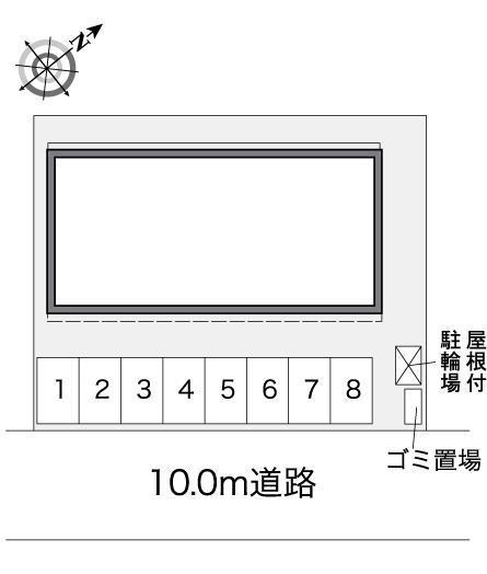 王子台 参番館(38004)の駐車配置図