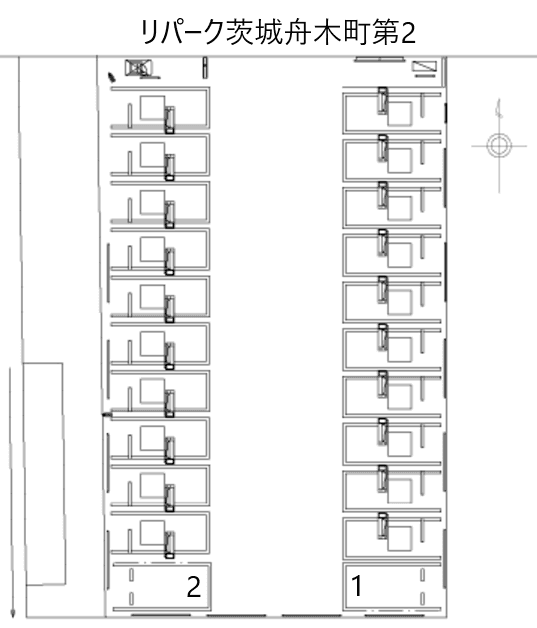 茨木舟木町第2の駐車配置図