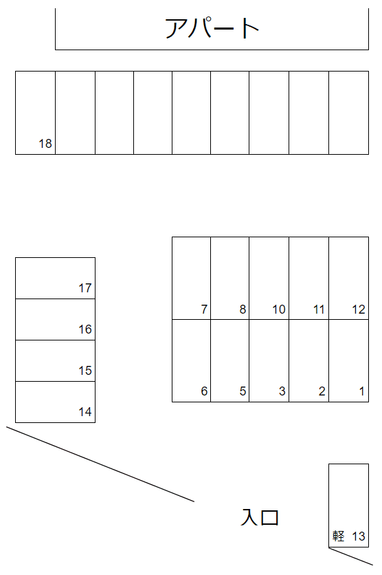 フィールドパーキングの駐車配置図