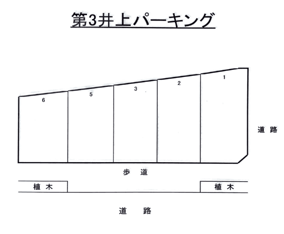 第3井上パーキングの駐車配置図