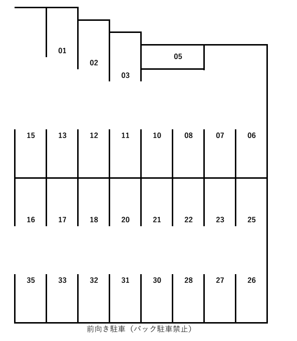 井田町池田駐車場の駐車配置図
