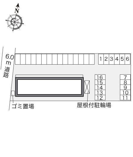 KⅡ(23604)の駐車配置図