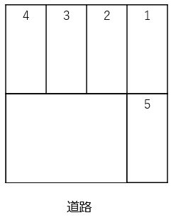 パーキング金子の駐車配置図