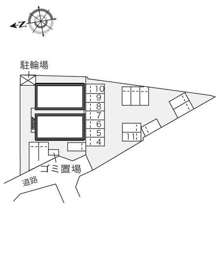 BelleQueen(23135) 敷地外駐車場の駐車配置図