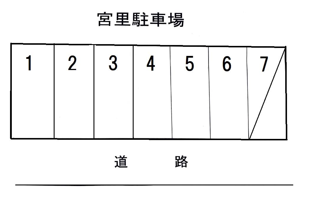 宮里駐車場の駐車配置図