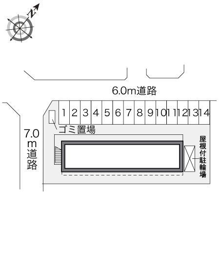 グレース扇台(24037)の駐車配置図
