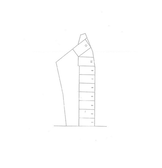今町YM月極駐車場の駐車配置図