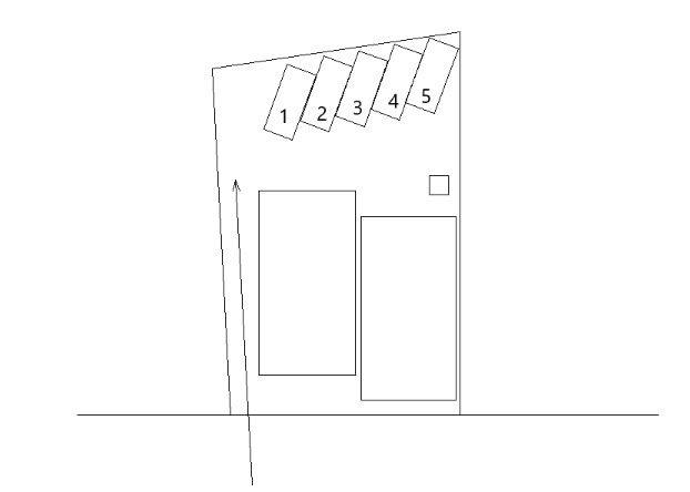 FK岸谷4丁目バイク駐車場の駐車配置図