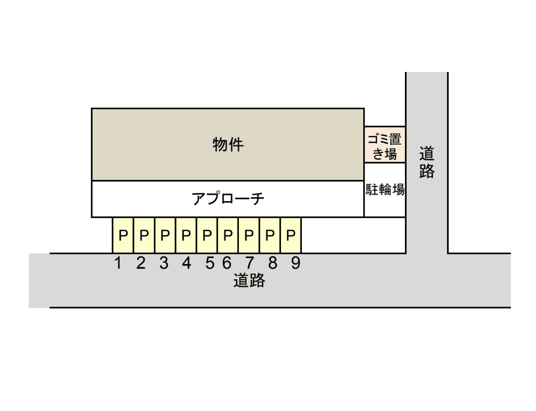 さいたま市北区東大成町2丁目駐車場(F・Pクレストグランデ駐車場)の駐車配置図