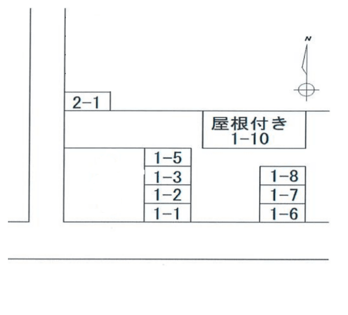 風間金明駐車場の駐車配置図